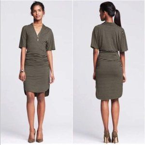 Banana Republic Striped Wrap Dress